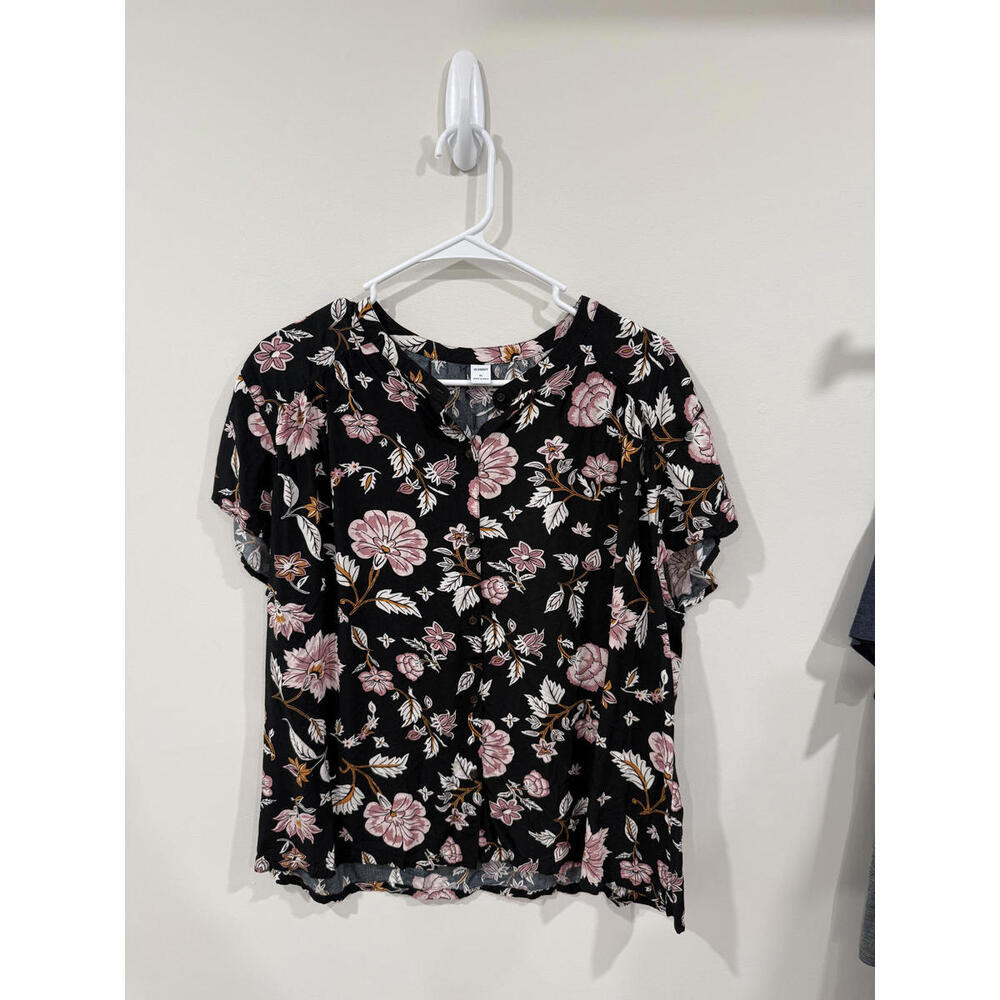 Old Navy Floral Print Women's Top, XL